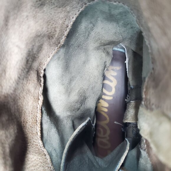 Sam Edelman Shoes Womens Size 9 Ridge Brown Leather Ankle Boots - Picture 8 of 9